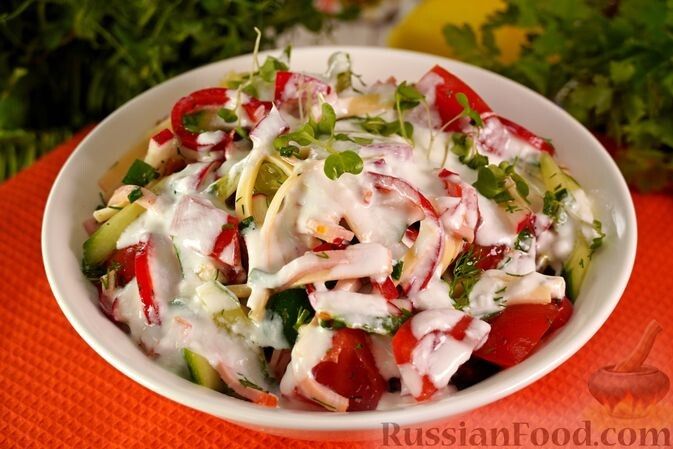 Летний салат из свежих овощей: топ простых рецептов