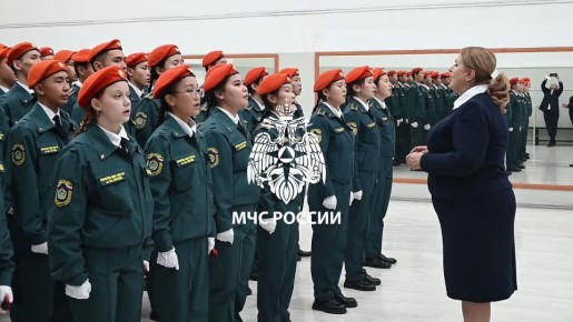 В Республике Тыва юные кадеты МЧС России торжественно присягнули на верность своему делу