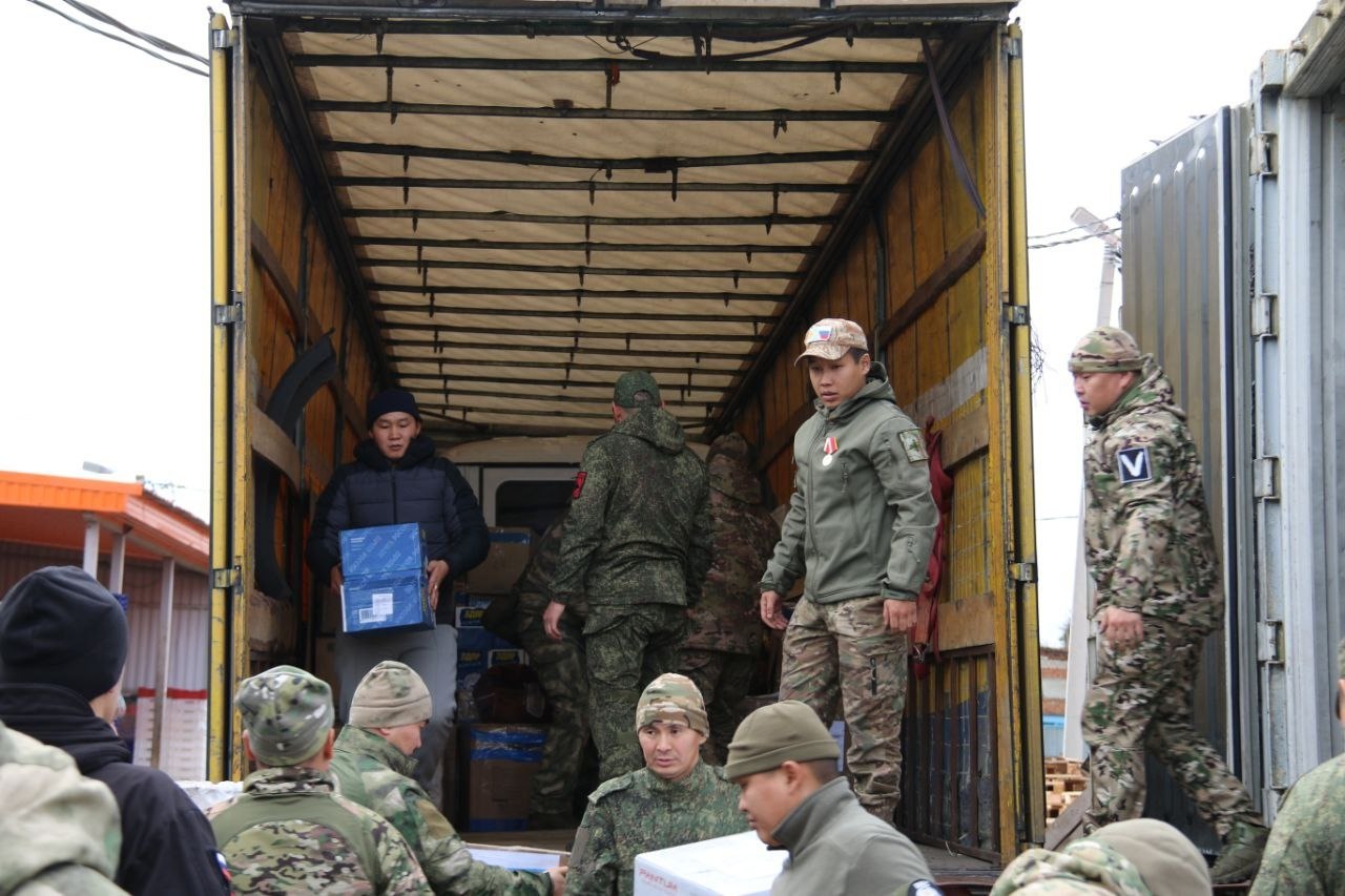 Гуманитарный груз из Тувы доставлен в Курскую область Гуманитарный груз из Тувы доставлен в Курскую область