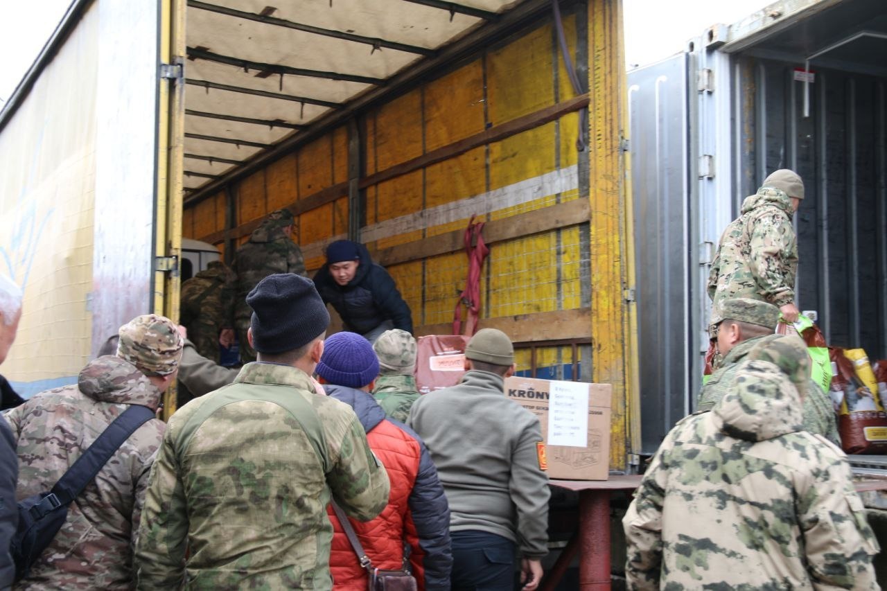 Гуманитарный груз из Тувы доставлен в Курскую область Гуманитарный груз из Тувы доставлен в Курскую область