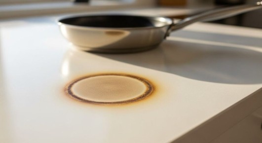 Как вернуть акриловой кухонной поверхности идеальный вид после контакта с горячей сковородой