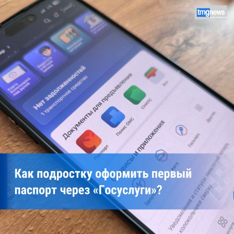 МВД объяснило, когда подросток может оформить первый паспорт через «Госуслуги»