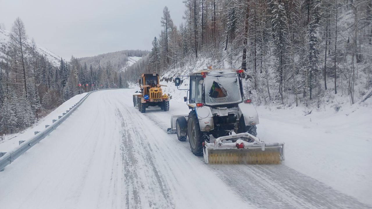 В Туве продолжаются работы по зимнему содержанию автодорог регионального и федерального значения В Туве продолжаются работы по зимнему содержанию автодорог регионального и федерального значения