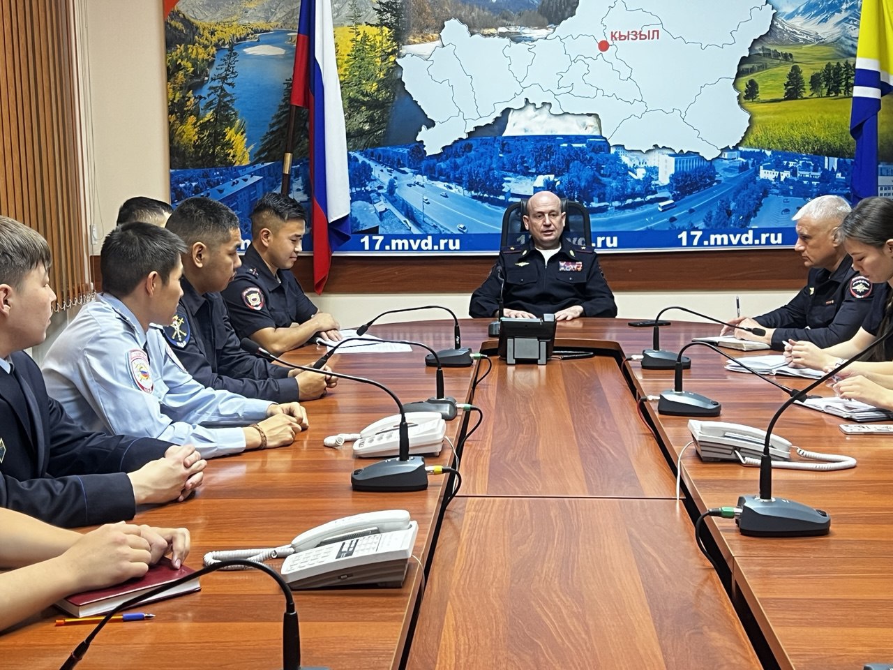 В МВД по Республике Тыва под председательством Министра состоялось заседание Совета молодых сотрудников