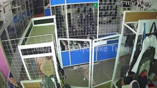 Сотрудниками полиции Кызыла по «горячим следам» установлен мужчина, подозреваемый в совершении кражи из торгового дома