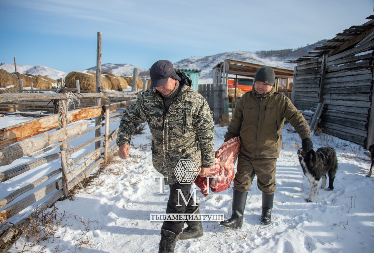 Тува собирает зимний груз бойцам: свежее мясо и новогодние подарки в зону СВО Тува собирает зимний груз бойцам: свежее мясо и новогодние подарки в зону СВО
