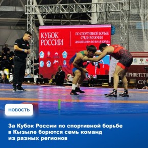 Сегодня, 28 ноября, в спорткомплексе «Субедей» в Кызыле стартовали соревнования Кубка России по спортивной (вольной) борьбе среди мужчин