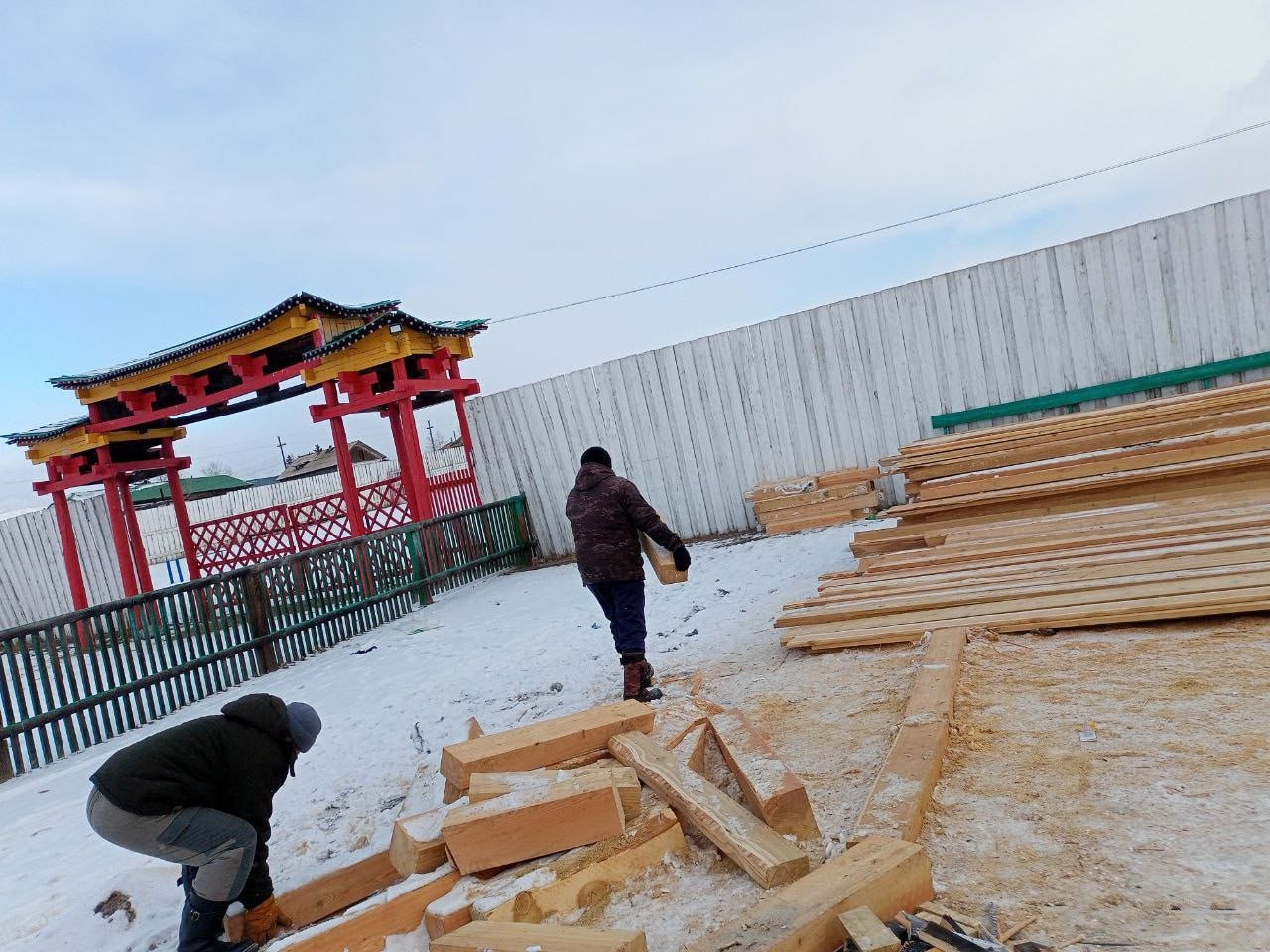 В селе Самагалтай Тес-Хемского района кипит работа В селе Самагалтай Тес-Хемского района кипит работа