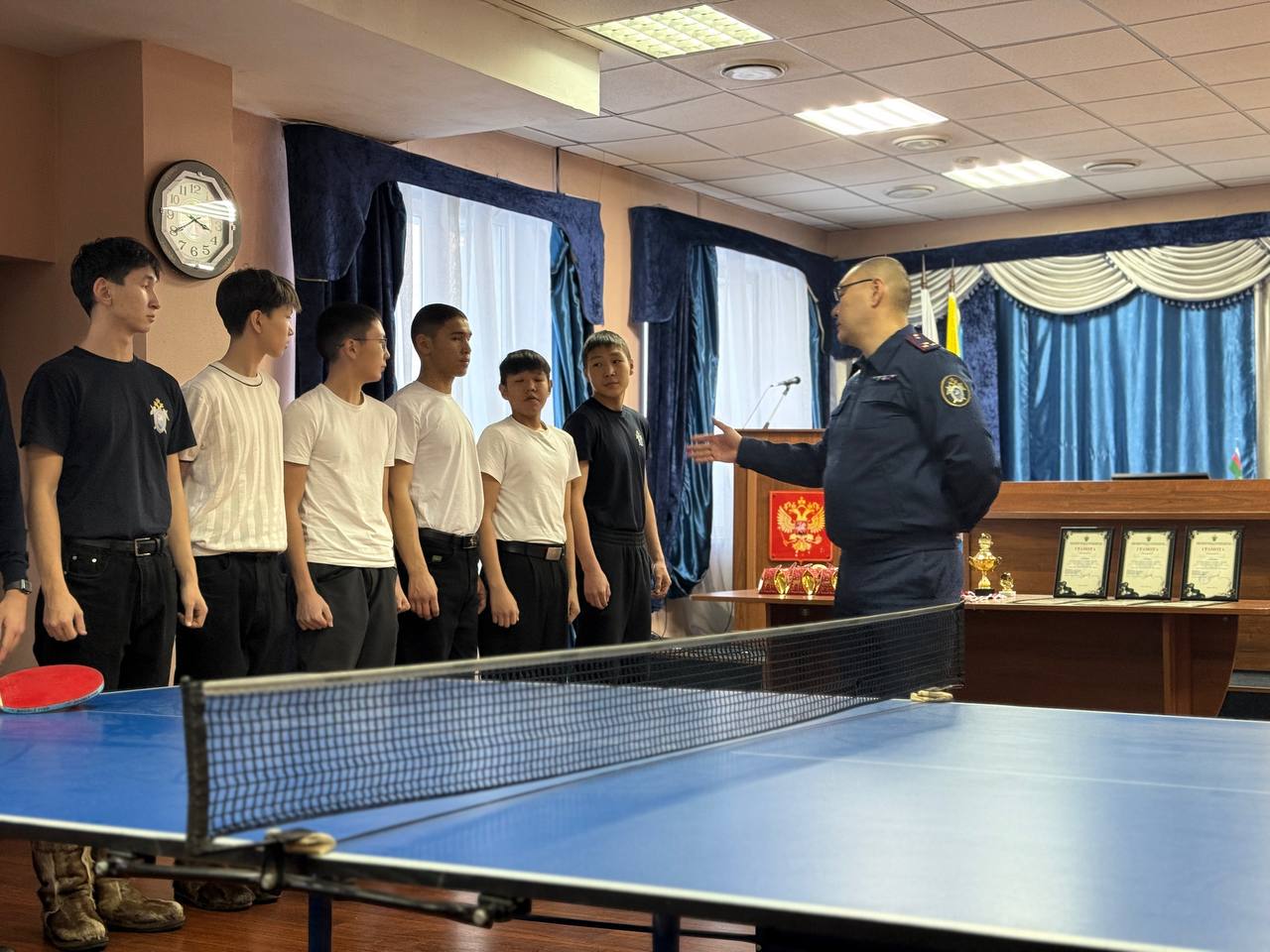 В следственном управлении состоялся турнир по настольному теннису среди учащихся ведомственного кадетского класса В следственном управлении состоялся турнир по настольному теннису среди учащихся ведомственного кадетского класса