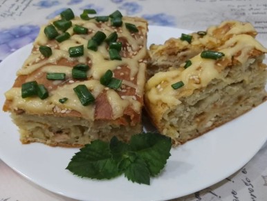 Уникальный заливной пирог с мясом и сыром, который покорит ваши вкусовые рецепторы