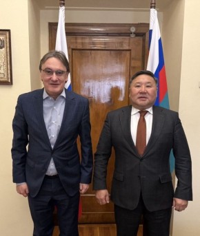 23 января в МИД России состоялась встреча статс-секретаря – заместителя Министра иностранных дел Российской Федерации Е.С.Иванова с Главой Республики Тыва В.Т.Ховалыгом