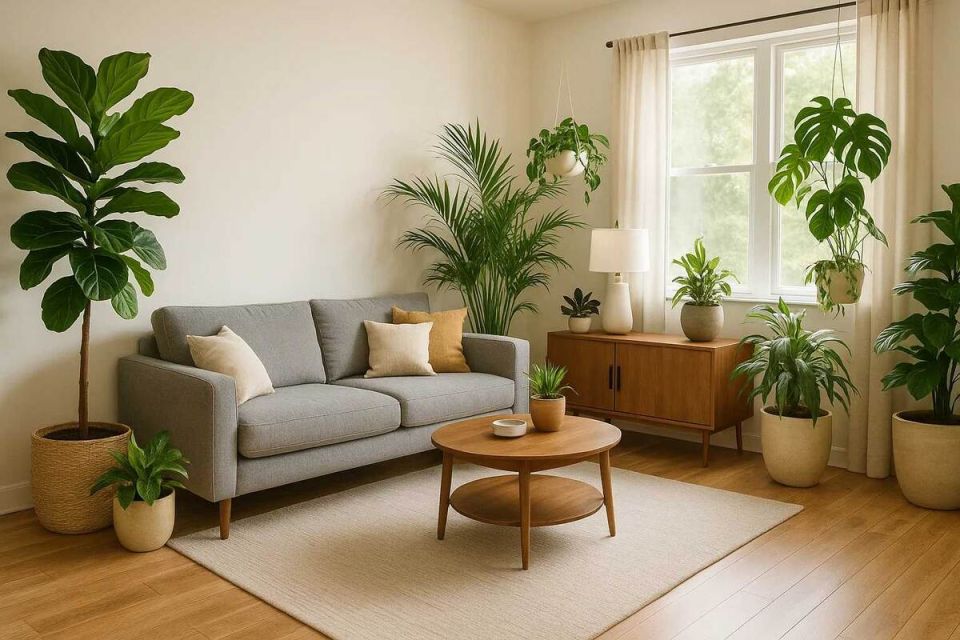 Как сделать свою гостиную зеленее: простые советы по выбору комнатных растений