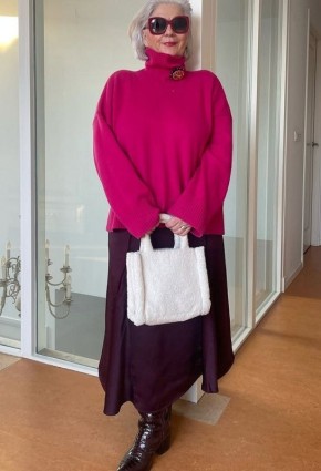 Как носить объемный трикотаж и выглядеть стильно в любом возрасте