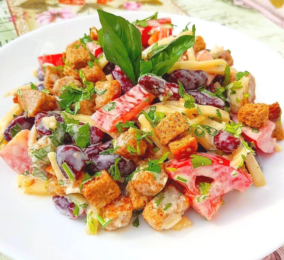 Салаты с фасолью: новинки для вашего стола