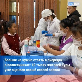 Более 10 тысяч жителей Тувы записались к врачу через мессенджер MAX с начала года