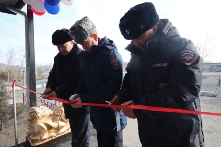 В Ак-Довураке торжественно открыли обновленное здание МО МВД России «Барун-Хемчикский»