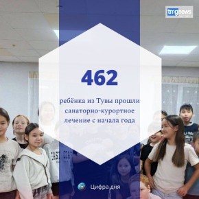 По данным Министерства здравоохранения Тувы, с начала года 462 ребенка из Тувы прошли санаторно-курортное лечение в детских санаториях «Озеро Шира», «Белокуриха» и «Васильевское»