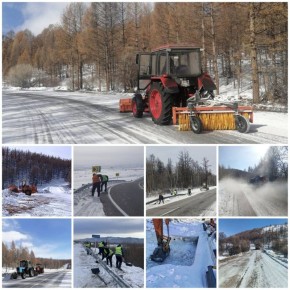 Дорожные службы Тувы обработали более две тысяч километров трасс