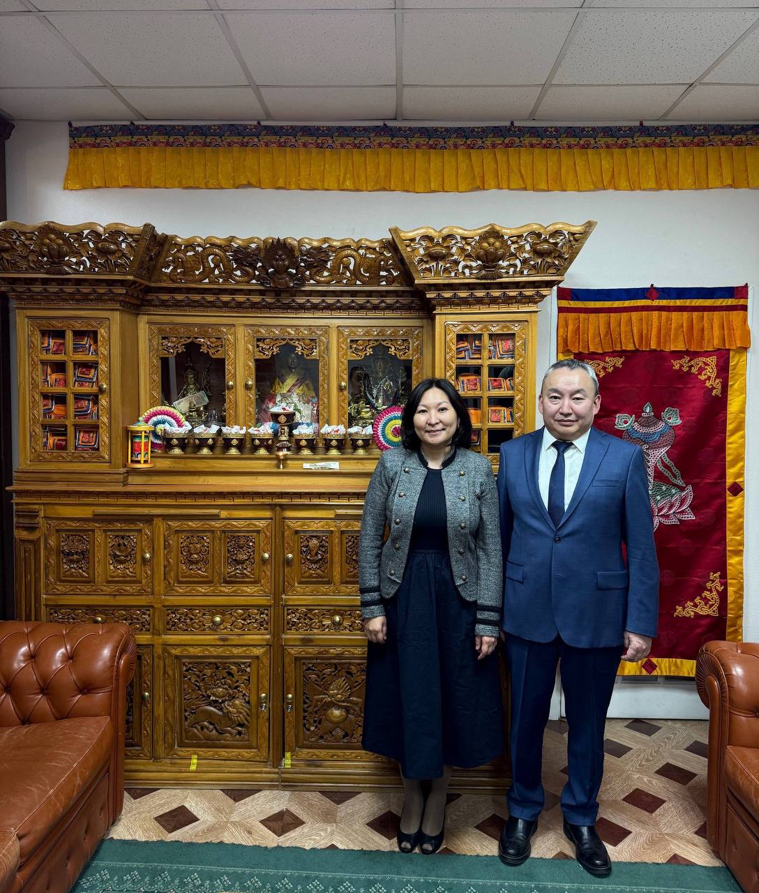 Калмыцкое постпредство в Москве пожелало Туве успешного проведения IV Международного буддийского форума