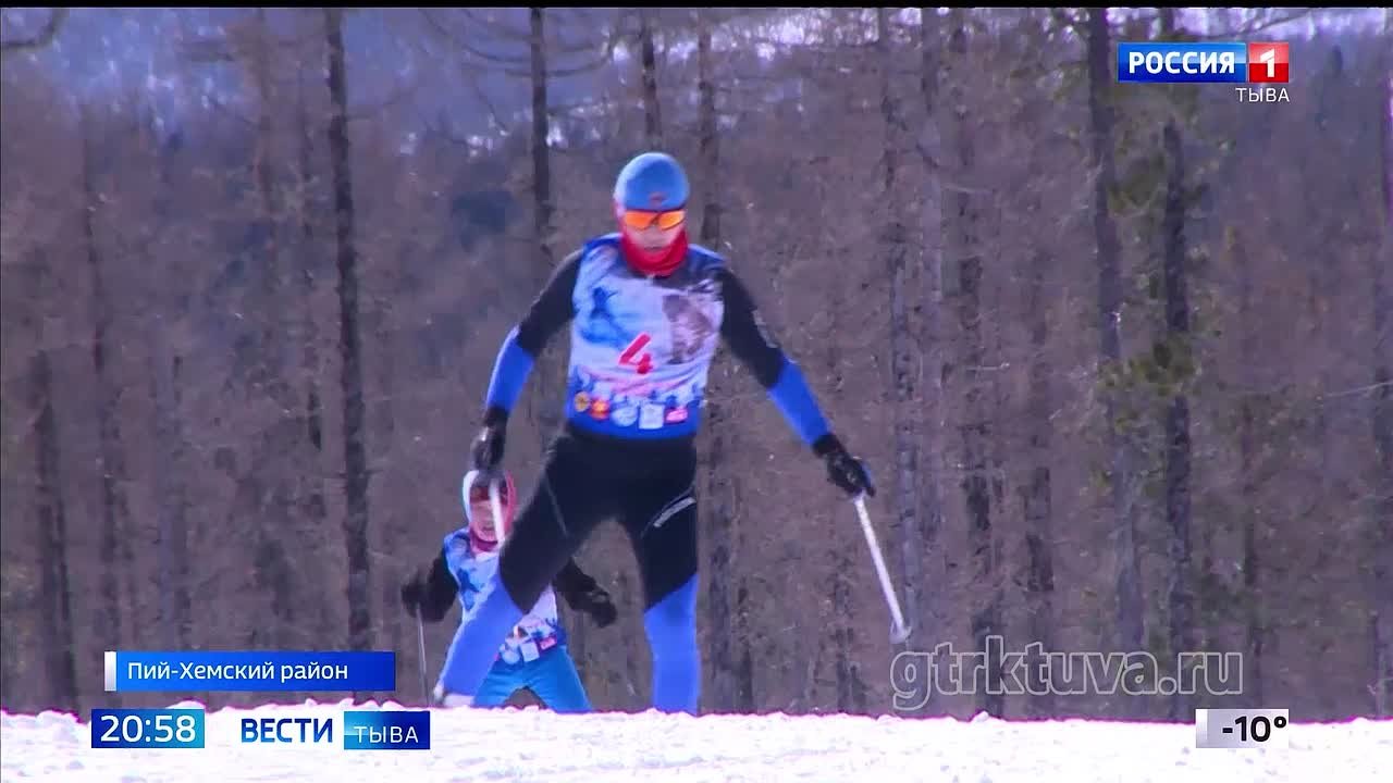 Лыжные гонки. Сегодня на станции Тайга состоялся девятый открытый лыжный марафон "Снежный барс"