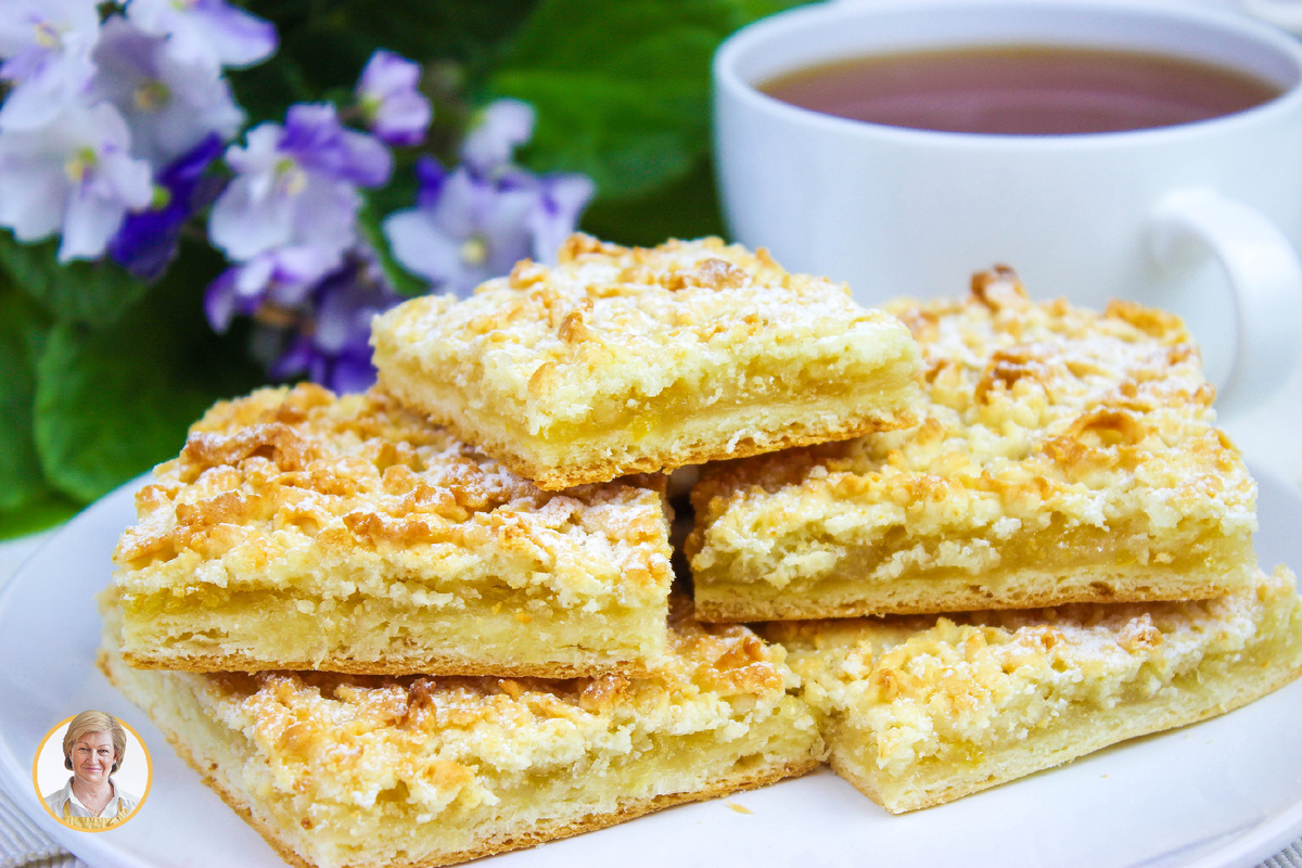 Удивительный лимонник: Нежный тертый пирог с лимоном