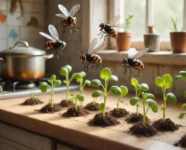 Мошки на подоконнике: как спасти рассаду без химии