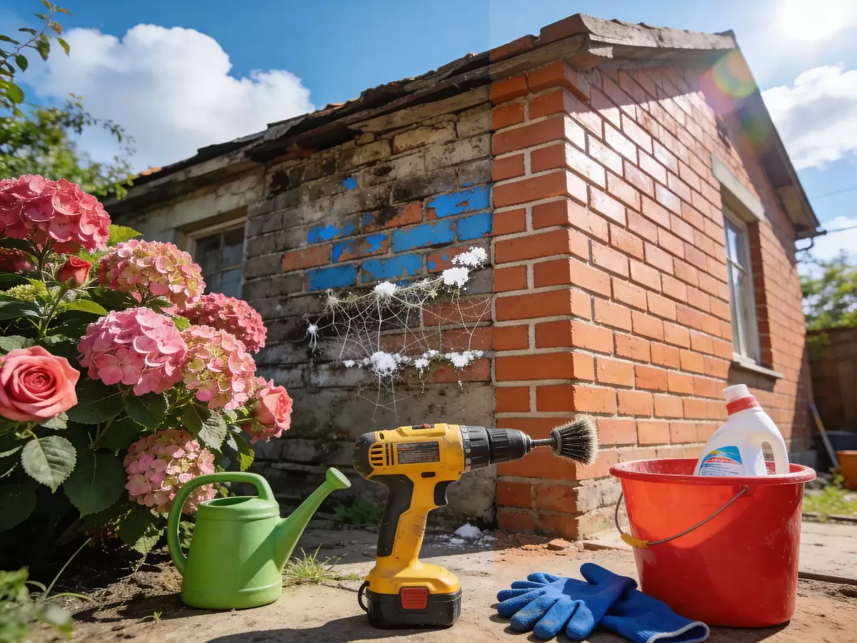 Преображение старого фасада: как эффективно избавиться от краски и высолов