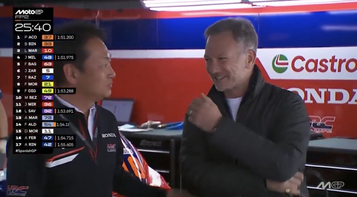 Кристиан Хорнер стал гостем этапа MotoGP в Хересе