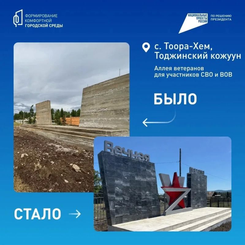 Какие объекты были благоустроены в Туве в 2025 году? Какие объекты были благоустроены в Туве в 2025 году?