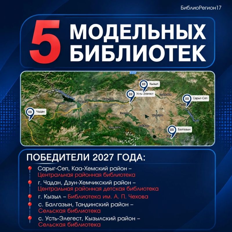 К концу 2027 года в Туве будут работать 29 модельных библиотек нового поколения и 4 детских культурно-просветительских центра К концу 2027 года в Туве будут работать 29 модельных библиотек нового поколения и 4 детских культурно-просветительских центра