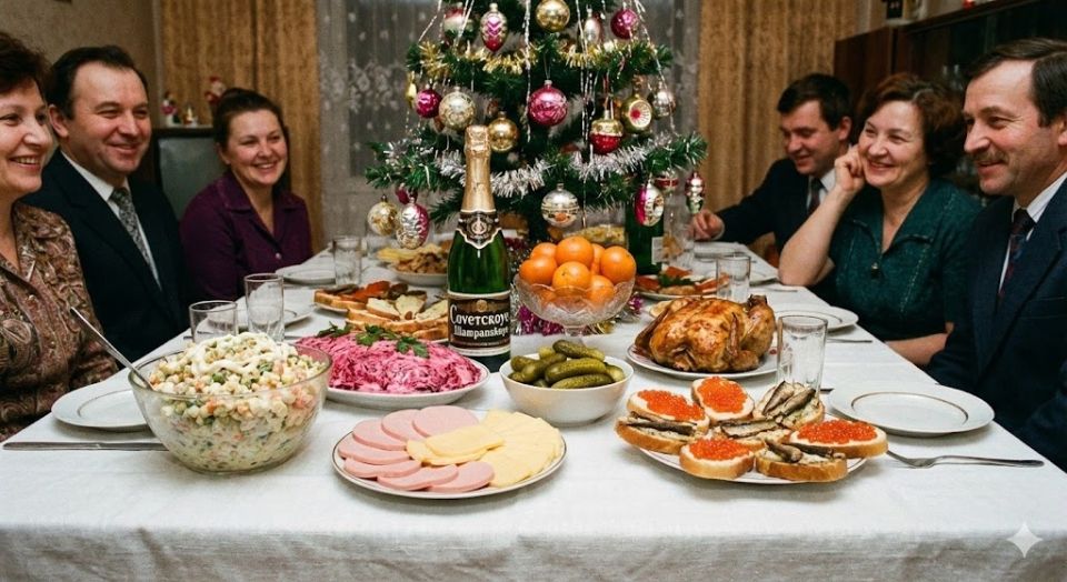 Волшебство новогоднего стола: как советские дары превращали Новый год в настоящий праздник