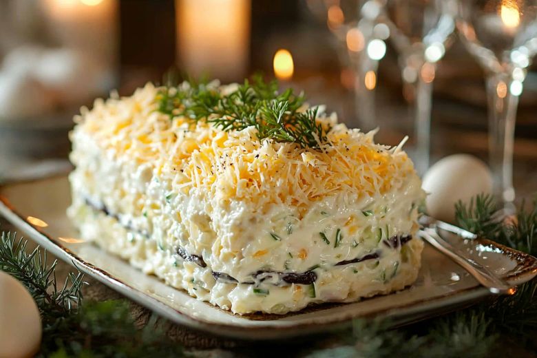 Салат «Береза» – кулинарный хит для новогоднего стола