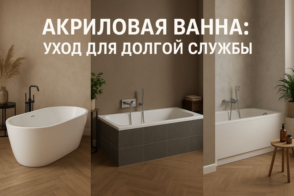 Как сохранить акриловую ванну в идеальном состоянии