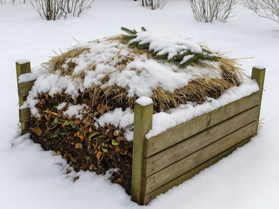 Как сохранить биологическую активность компоста в зимний период